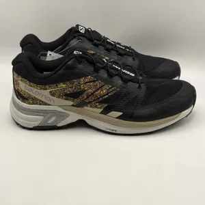 Salomon‎ XT Wings 2 Shoes Unisex Black Sneakers Women's 9 Men's 8 Hiking Trail thumbnail 4