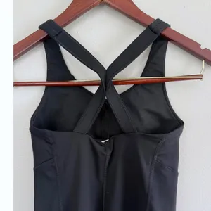 Lululemon Women's Black Push Your Limits Crisscross Strappy Back Tank Size 4 thumbnail 6
