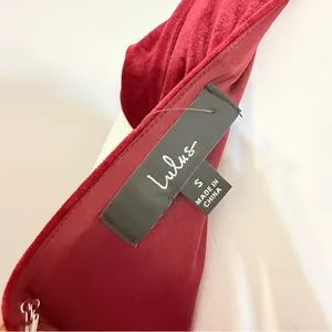 Feeling Flawless Burgundy Velvet V-Neck Maxi Dress Lulus Size S thumbnail 11