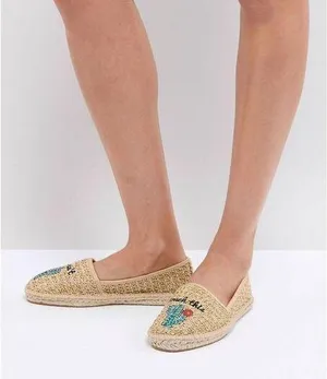 ASOS JANEEN Embroidery Cactus Espadrilles 7 thumbnail 1