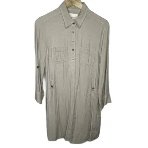 Life In‎ Progress Shirt Dress Tan thumbnail 2