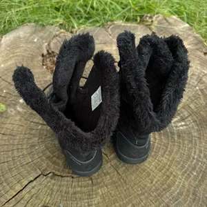 Columbia Ice Maiden II black leather suede waterproof winter boots women's size 8.5 thumbnail 6