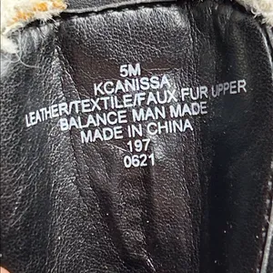 Calvin Klein Black Leather Shearling-Lined Boots Size 5 M thumbnail 12