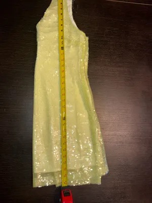 a new day Pale Lime Sequin V-Neck Mini Dress Party thumbnail 8