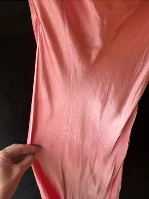 SNDYS Pink Satin Strapless Maxi Dress, NWT thumbnail 8