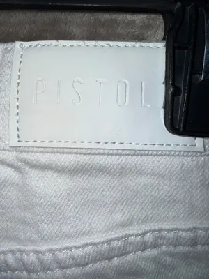Pistola high rise white distressed button fly bootcut jeans size 27 #751 thumbnail 4