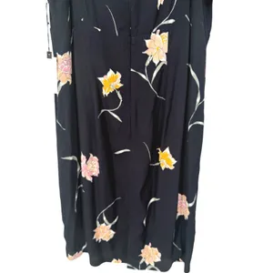 NWT ASTR the Label Womens Navy Blue Floral Puff Sleeve Babydoll Mini Dress Sz XL thumbnail 11