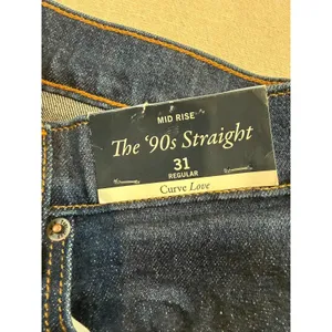 NWT‎ Abercrombie & Fitch | The '90s Straight Mid Rise | Women's 31R Curve Love thumbnail 5