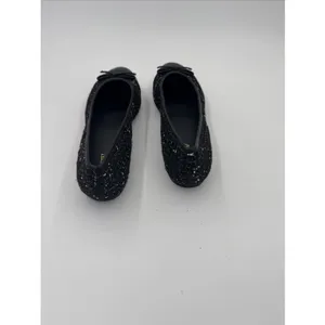 JCrew Ballet Flats Fall Tweed with Cap Toe Women's Size 8 Black White Academia thumbnail 3