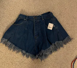 Free People Harlie Denim Swing Shorts thumbnail 2