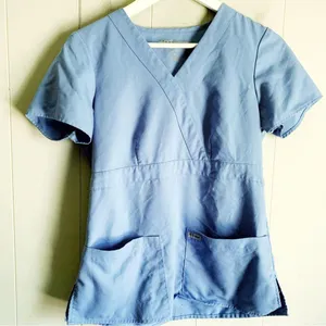Grey's Anatomy™ by Barco Women's 3-Pocket Modern Fit Mock Wrap Scrub Top Small thumbnail 3