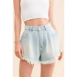 Free People "We The Free" Harlie Denim Shorts Black thumbnail 3