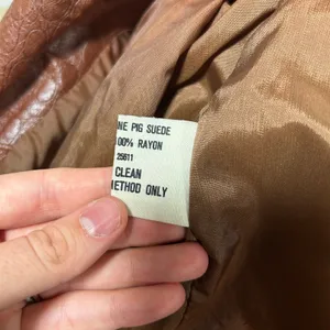 AVANTI Womens Brown Suede Leather Mix Jacket Size S‎ thumbnail 8