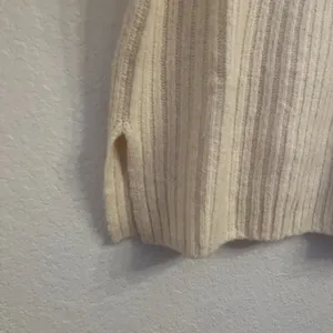 Old Navy Mock Neck Tunic Sweater‎ Size Small Shaker Stitch Knit Cream thumbnail 4