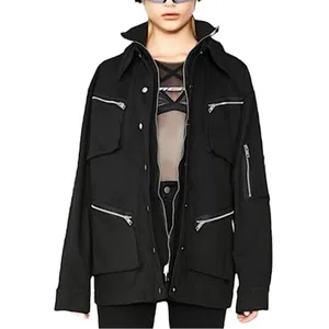 I.AM.GIA x REVOLVE Black‎ Elevara utility zip Jacket size XS thumbnail 3