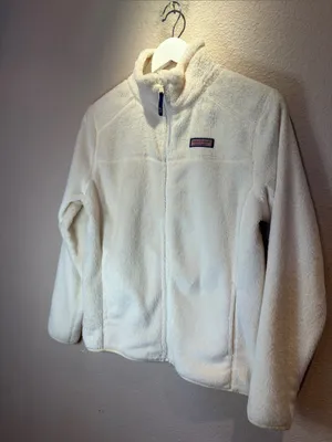 Vineyard Vines Martha’s Vineyard Women’sSoft Fleece Cream Jacket Zip Up Size XS thumbnail 5