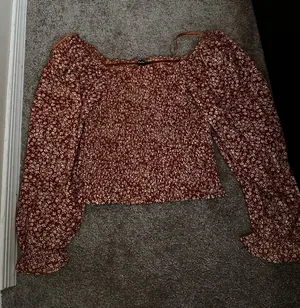 Papaya Floral Blouse Size Medium 0546 thumbnail 1