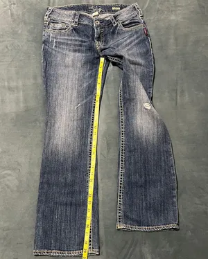 Silver Suki Bootcut Jeans, Size 31x31 thumbnail 6