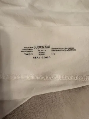 Aerie White Boxer Pajama Shorts thumbnail 3