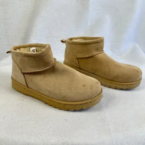 SO Goods for Life Tan Faux Suede Fur‎ Lined Short Ankle Boots Womens Size 7.5 thumbnail 3