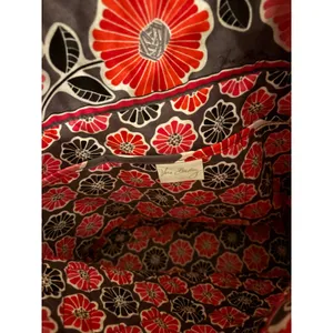 Vera Bradley Lola Quilted Cotton Tote Bag Pink Orange Grey‎ Floral Shoulder Bag thumbnail 5