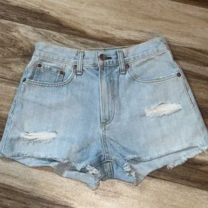 Rag and bone blue denim shorts thumbnail 3