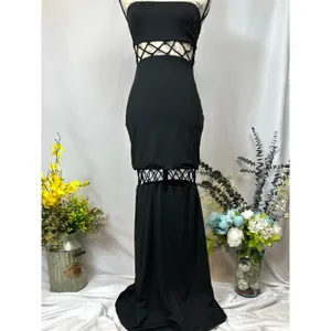 Runaway The Label Mae Partially See Through Maxi Dress Black S thumbnail 7
