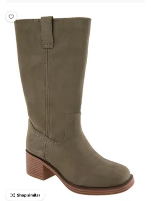 Union Bay Maude Olive Green Suede Boots Size 11 thumbnail 1