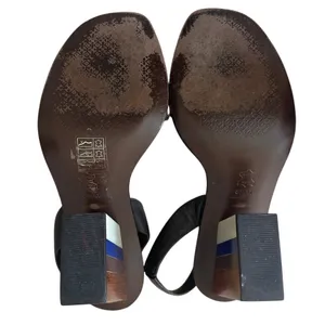 Tory Burch Emori Slingback Sandals‎ Wood Lucite Heel 8.5 thumbnail 8
