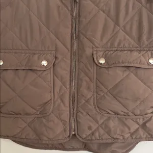 Thread & Supply Quilted Brown Sleeveless Vest thumbnail 4