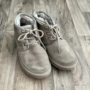 UGG Neumel Seal Gray Suede fur boots thumbnail 4