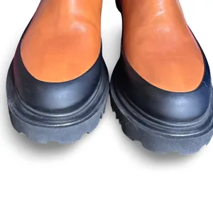 AllSaints Harlee Tan Brown Leather Lug Sole Chelsea Boots Size 8‎ Statement thumbnail 4