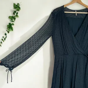 Free People Daliah Sheer Swiss Dot Whimsigoth Festival Mini Dress thumbnail 9