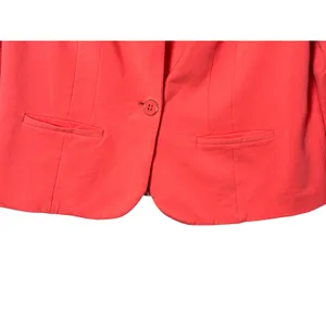 Lane Bryant Blazer Plus Size 16 Coral Pink Single Button Preppy Career thumbnail 3