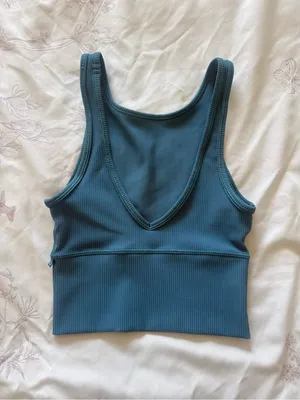 Lululemon | Power Pivot Tank Top *Rib | Capture Blue | 2-4 thumbnail 3