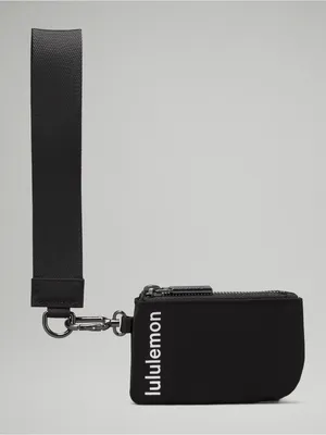 lululemon athletica NWT Dual Pouch Wristlet Strap Key & Accessory Holder Black thumbnail 3
