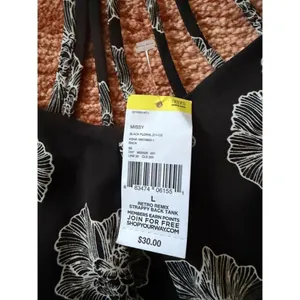 NWT Lot 2 Women’s Tops L Express Reversible Scallop Tank + Metaphor Floral thumbnail 4