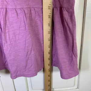 Garnet Hill Womens Purple Slub Cotton Peplum Sleeveless Tank Top Medium FLAW thumbnail 7