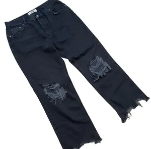 NWT Free People We The Free Maggie Mid-Rise Straight-Leg Distressed Jeans 29 thumbnail 3