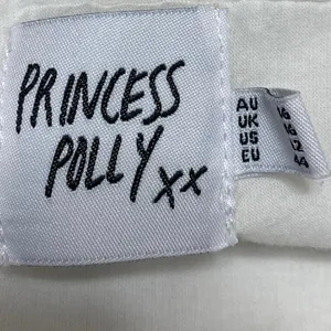 Princess Polly White Sleeveless Zip Cami Camisole Bandeau Crop Tank Top Size 12 thumbnail 3