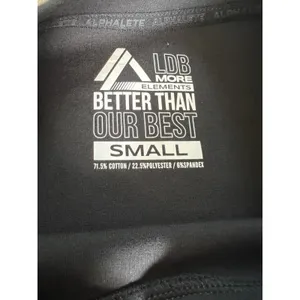 Alphalete Woman’s ELMTS Short SLEEVE Crop Size Small, Black thumbnail 5