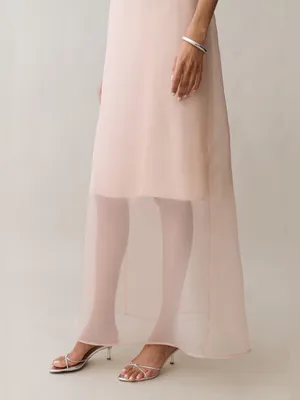 NWT Few Moda Lumen Dress size Small S champagne sequin maxi thumbnail 6