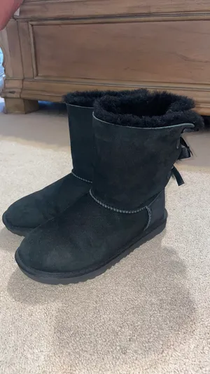 Black Bow UGG Bailey Boots thumbnail 4
