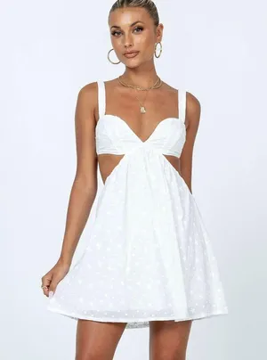 Princess Polly ‼️ Khalia Mini Dress White‼️ thumbnail 2