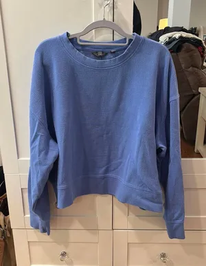 Danskin Cropped Blue Sweatshirt thumbnail 1