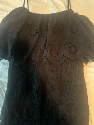 Black zara islet scrunch dress thumbnail 2