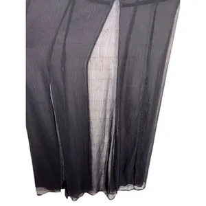 Eastnwest Label Kokomo Duster Sheer Black Maxi Festival Cover Up Whimsigoth Sz 1 thumbnail 3