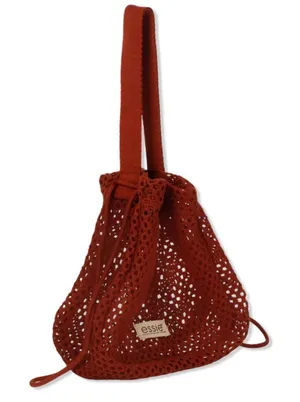 Essie Beach Bag Mesh Maroon Red thumbnail 1