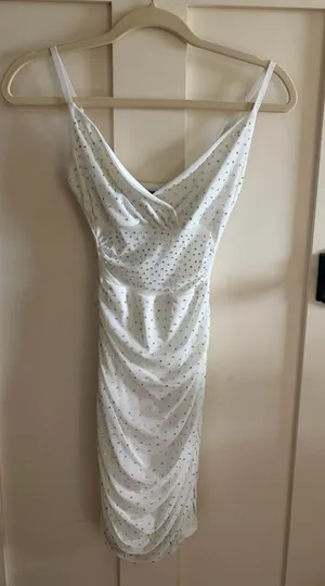 Windsor White Mini Sequin Dress thumbnail 1