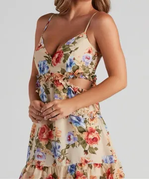 Windsor flowy cutout dress thumbnail 2